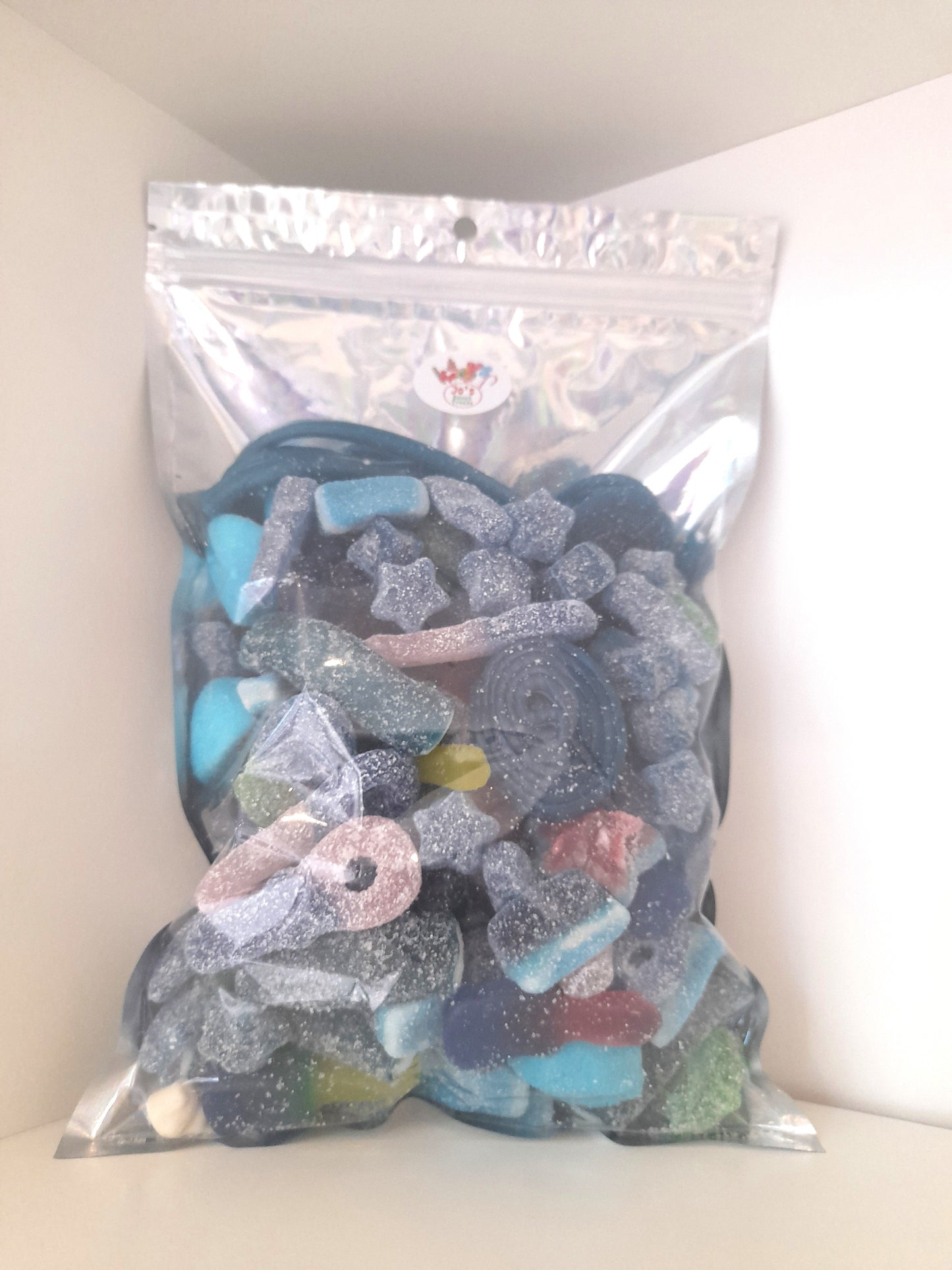 1 kg Blue mix of Sweets in Resealable bag