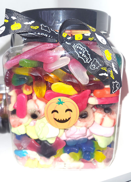 Halloween themed sweet jar