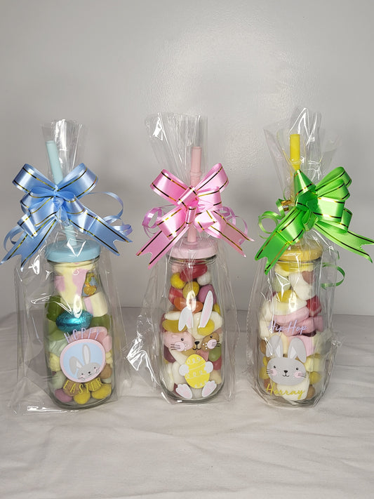 Childrens Easter Glass drinks bottle